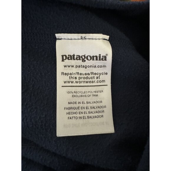 Patagonia Micro D Fleece Jacket Womens XS Blue 1/4 Zip Pullover Lightweight - Picture 10 of 10